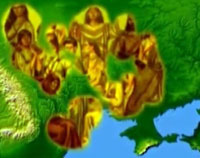 Карта распространения трипольской культуры